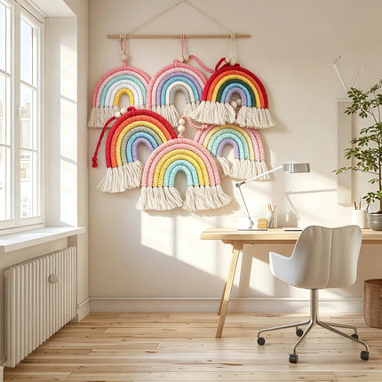 Arch Rainbow Macrame Wall Hanging