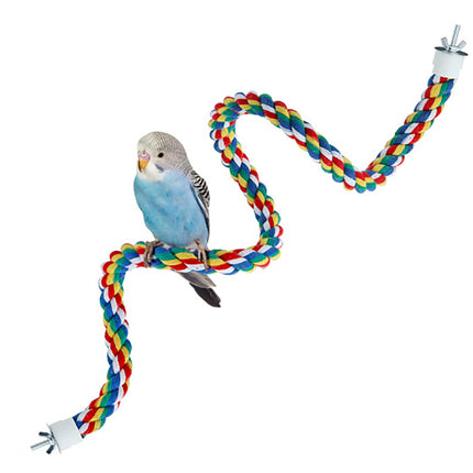 ULIECHIL 31.5 Inches Bendable Cotton Parrot Perch for Cages