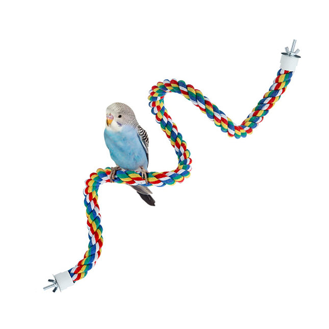 ULIECHIL 31.5 Inches Bendable Cotton Parrot Perch for Cages