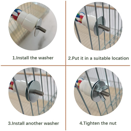 ULIECHIL 31.5 Inches Bendable Cotton Parrot Perch for Cages