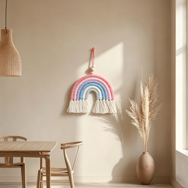 Arch Rainbow Macrame Wall Hanging