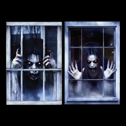 Halloween Window Decorations Set of 2