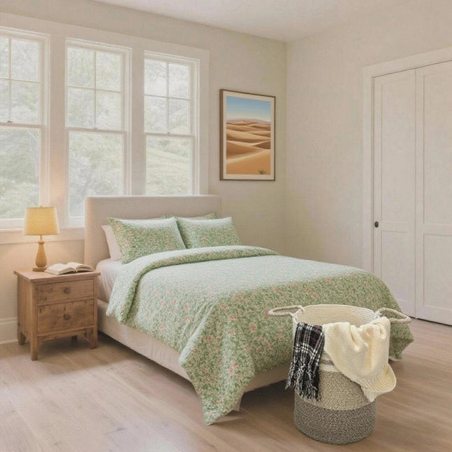 ULIECHIL 56L Large Woven Cotton Rope Laundry Basket