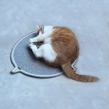 ULIECHIL Natural Cotton Cat Scratcher Mat-19.7in