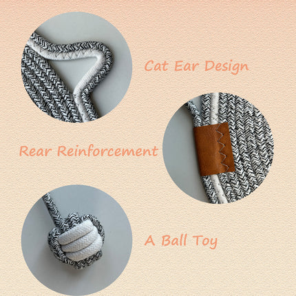 ULIECHIL Natural Cotton Cat Scratcher Mat-19.7in