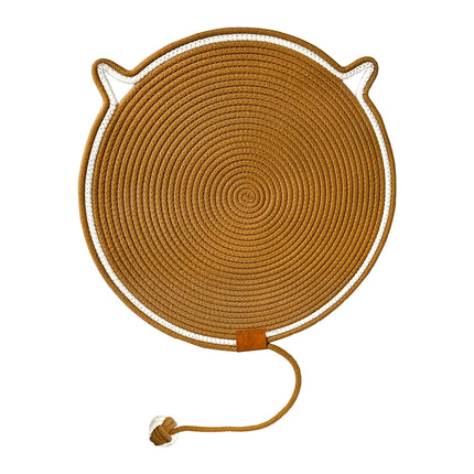 ULIECHIL Natural Cotton Cat Scratcher Mat-19.7in