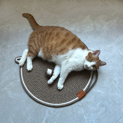 ULIECHIL Natural Cotton Cat Scratcher Mat-19.7in