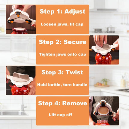 4-in-1 Universal Jar and Can Opener with Bottle Opener