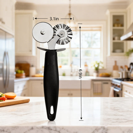 Pizza Cutter Wheel - Stainless Steel Pastry Cutter Tool