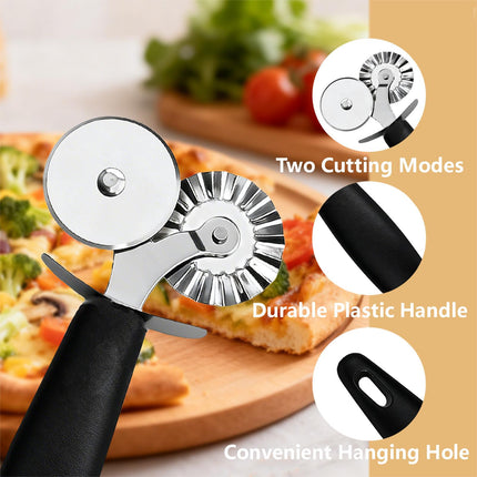 Pizza Cutter Wheel - Stainless Steel Pastry Cutter Tool