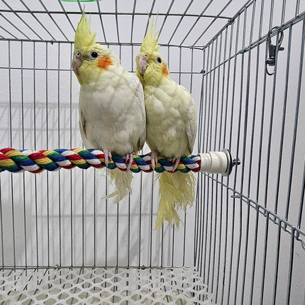 ULIECHIL 31.5 Inches Bendable Cotton Parrot Perch for Cages